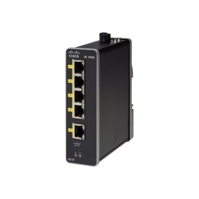 Cisco IE-1000-4T1T-LM Netzwerk-Switch Managed Fast Ethernet (10/100) Schwarz