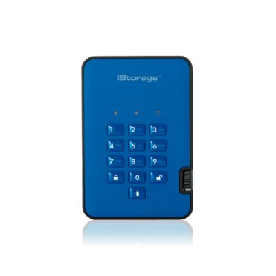 iStorage diskAshur 2 Externe Festplatte 2 TB Blau