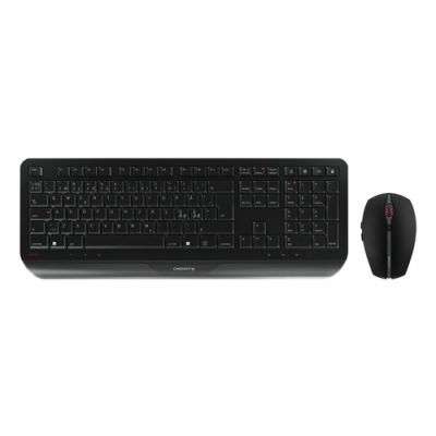 CHERRY Desktop GENTIX [PN] WL black +++ Pan-Nordic Tastatur Maus enthalten RF Wireless Schwarz