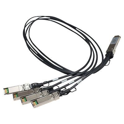 HPE X242 QSFP 4x10G SFP+ 1m DAC Glasfaserkabel SFP+ Schwarz