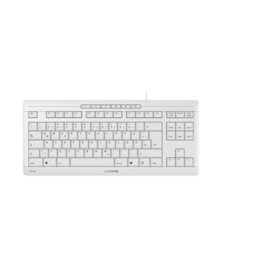 CHERRY STREAM KEYBOARD TKL Tastatur USB QWERTZ Deutsch Weiß