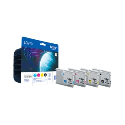 Brother LC970VALBP Druckerpatrone 4 Stück(e) Original Schwarz, Cyan, Magenta, Gelb