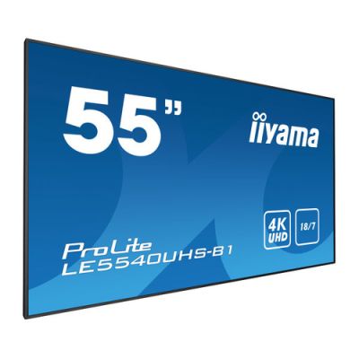 iiyama LE5540UHS-B1 Signage-Display 138,7 cm (54.6") LED 350 cd/m² 4K Ultra HD Schwarz Android 18/7