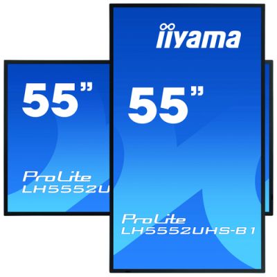 iiyama LH5552UHS-B1 Signage-Display Digital Signage Flachbildschirm 138,7 cm (54.6") VA 500 cd/m² 4K Ultra HD Schwarz Eingebauter Prozessor Android 8.0 24/7
