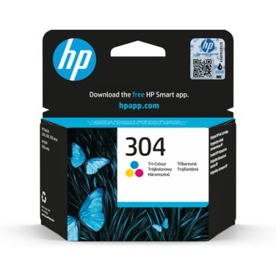 HP 304 Cyan/Magenta/Gelb Original Tintenpatrone