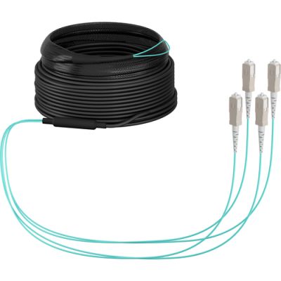 EFB Elektronik O8301S10OM3 InfiniBand/Glasfaserkabel 10 m 4x SC U-DQ(ZN) BH Aqua-Farbe, Beige, Schwarz
