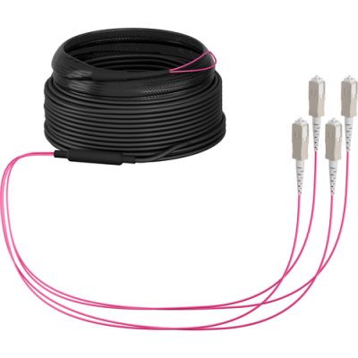 EFB Elektronik O8301S10OM4 InfiniBand/Glasfaserkabel 10 m 4x SC U-DQ(ZN) BH Beige, Schwarz, Magenta