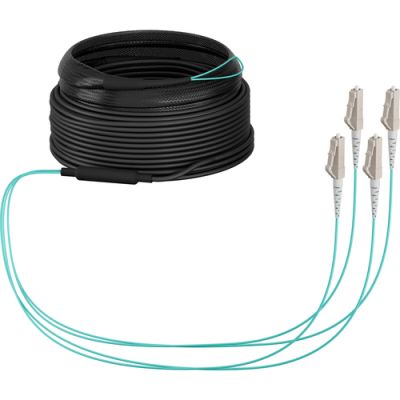 EFB Elektronik O8303S20OM3 InfiniBand/Glasfaserkabel 20 m 4x LC U-DQ(ZN) BH Aqua-Farbe, Beige, Schwarz