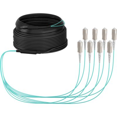 EFB Elektronik O8321S40OM3 InfiniBand/Glasfaserkabel 40 m 8x SC U-DQ(ZN) BH Aqua-Farbe, Beige, Schwarz