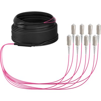 EFB Elektronik O8321S40OM4 InfiniBand/Glasfaserkabel 40 m 8x SC U-DQ(ZN) BH Beige, Schwarz, Magenta