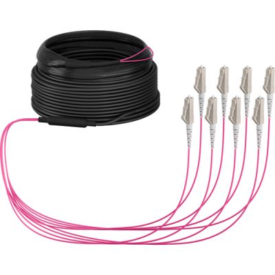 EFB Elektronik O8322S10OM4 InfiniBand/Glasfaserkabel 10 m 8x LC U-DQ(ZN) BH Beige, Schwarz, Magenta