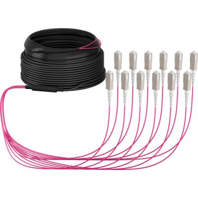 EFB Elektronik O8341S40OM4 InfiniBand/Glasfaserkabel 40 m 12x SC U-DQ(ZN) BH Beige, Schwarz, Magenta
