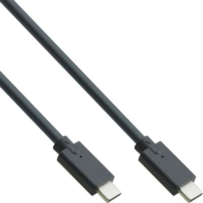 InLine USB 3.2 Gen.2x2 Kabel, USB-C Stecker/Stecker, schwarz, 1,5m