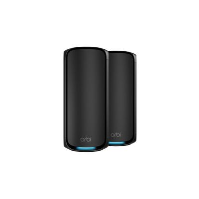NETGEAR Orbi 970 Series Quad-Band WiFi 7, 2-Pack Quad-band (2.4 GHz / 5 GHz-1 / 5 GHz-2 / 6 GHz) Wi-Fi 6 (802.11ax) Schwarz 3 Intern
