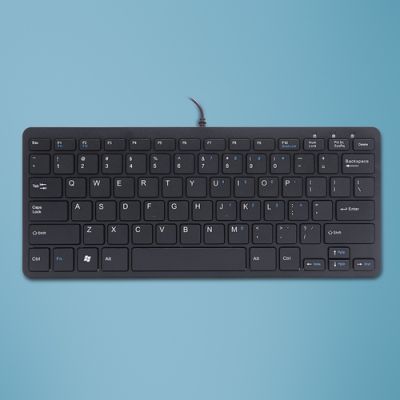 R-Go Tools Compact R-Go Tastatur, QWERTY (US), verkabelt, schwarz