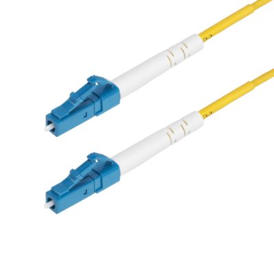 StarTech.com 5 Meter LWL Patchkabel LC LC (UPC) Singlemode OS2 Simplex, 9/125µm, 40G/100G, Biegeunempfindlich, Geringe Einfügedämpfung, LSZH Glasfaserkabel