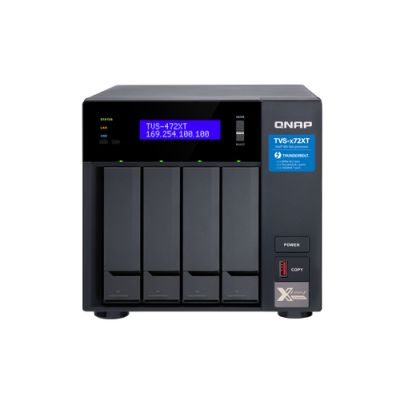 QNAP TVS-472XT NAS Tower Intel® Pentium® 4 GB DDR4 QNAP QTS Schwarz