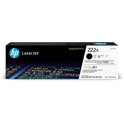 HP 222X Schwarz Original LaserJet-Tonerkartusche mit hoher Reichweite