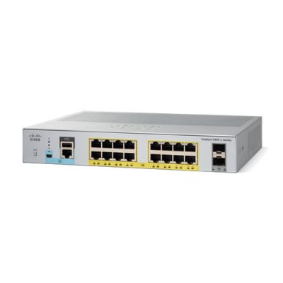 Cisco Catalyst 2960L-16PS-LL Managed L2 Gigabit Ethernet (10/100/1000) Power over Ethernet (PoE) 1U Grau