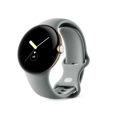 Google Pixel Watch AMOLED 41 mm Digital Gold WLAN GPS