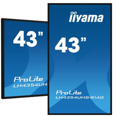 iiyama LH4375UHS-B1AG Signage-Display 108 cm (42.5") LCD 500 cd/m² 4K Ultra HD Eingebauter Prozessor Android 8.0 18/7