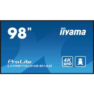 iiyama PROLITE Digitale A-Platine 2,49 m (98") LED WLAN 500 cd/m² 4K Ultra HD Schwarz Eingebauter Prozessor Android 11 24/7