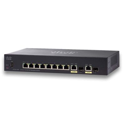 Cisco Small Business SF352-08P Managed L2/L3 Fast Ethernet (10/100) Power over Ethernet (PoE) 1U Schwarz