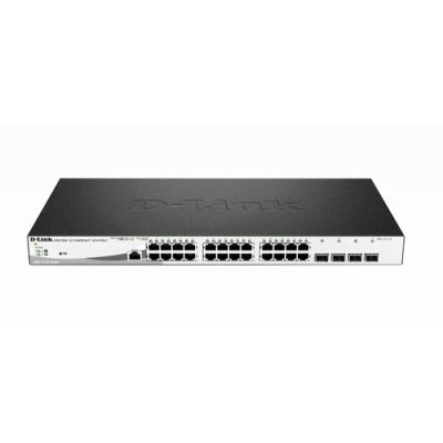 D-Link DGS-1210-28MP/E Netzwerk-Switch Managed L2 Gigabit Ethernet (10/100/1000) Power over Ethernet (PoE) 1U Schwarz, Grau