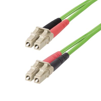 StarTech.com 10m LC zu LC(UPC) OM5 Multimode Glasfaserkabel, 50/125µm Duplex LOMMF Zipcord, 40G/100G, Biegeunempfindlich, Kleine Einfügedämpfung, LSZH LWL Verlegekabel/Patchkabel