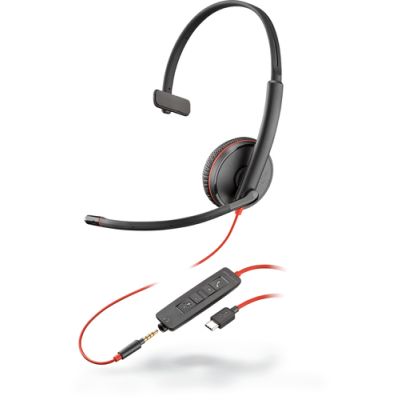 POLY Blackwire C3215 Kopfhörer Kabelgebunden Kopfband Büro/Callcenter USB Typ-C Schwarz