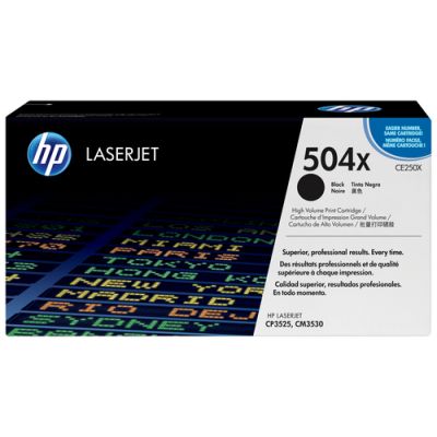 HP 504X Original LaserJet Tonerkartusche mit hoher Reichweite, Schwarz