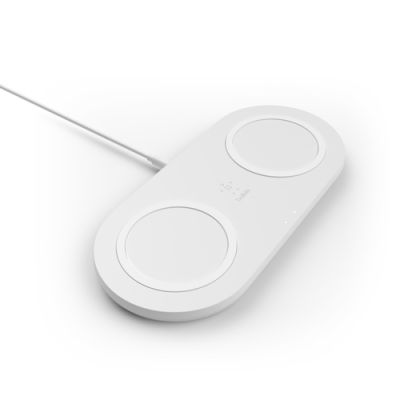 Belkin WIZ002VFWH Ladegerät für Mobilgeräte Universal Weiß USB Kabelloses Aufladen Schnellladung Drinnen