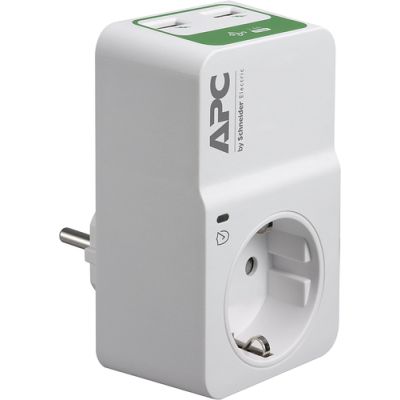 APC PM1WU2-GR Spannungsschutz Weiß 1 AC-Ausgänge 230 V