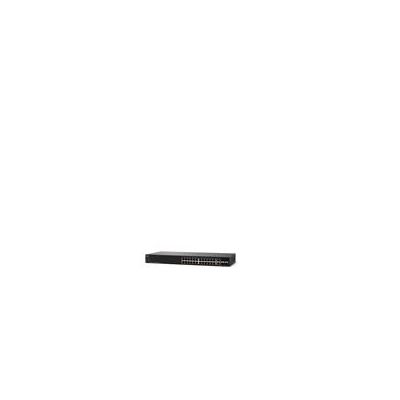 Cisco SF250-24P Managed L2/L3 Fast Ethernet (10/100) Power over Ethernet (PoE) 1U Schwarz