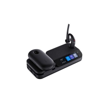 Yealink BH71-WORKSTATION-PRO Kopfhörer & Headset Kabellos im Ohr Büro/Callcenter Bluetooth Ladestation Schwarz