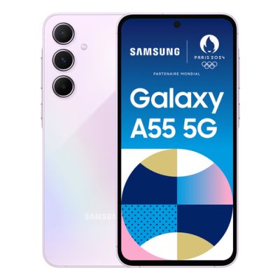 Samsung Galaxy A55 5G 16,8 cm (6.6") Dual-SIM Android 14 USB Typ-C 8 GB 128 GB 5000 mAh Lila