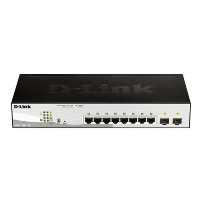 D-Link DGS-1210-10P Managed L2 Gigabit Ethernet (10/100/1000) Power over Ethernet (PoE) 1U Schwarz