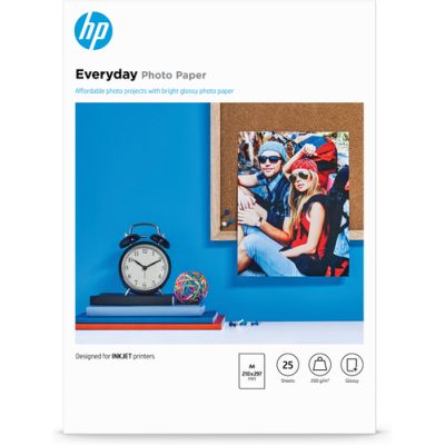 HP Everyday-Fotopapier glänzend - 25 Blatt/A4/210 x 297 mm