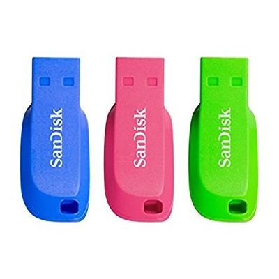 SanDisk Cruzer Blade 16GB USB-Stick USB Typ-A 2.0 Blau, Grün, Pink