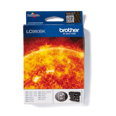 Brother LC980BK Druckerpatrone 1 Stück(e) Original Schwarz
