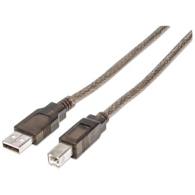 Manhattan Hi-Speed USB 2.0 aktives Anschlusskabel, A-Stecker / B-Stecker, 11 m