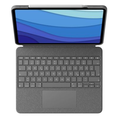 Logitech Combo Touch Grau Smart Connector QWERTZ Deutsch