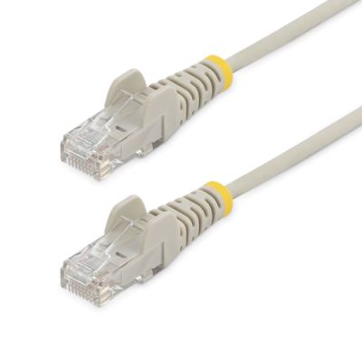 StarTech.com 3 m Cat6-Kabel - Schlank - Snagless RJ45-Anschlüsse - Grau
