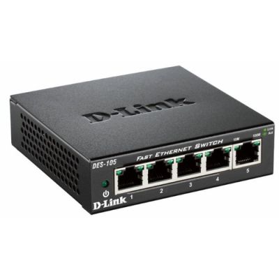 D-Link DES-105 Unmanaged L2 Schwarz
