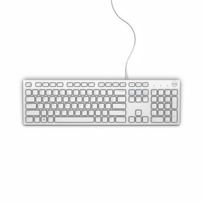 DELL KB216 Tastatur USB AZERTY Französisch Weiß