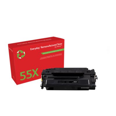 Everyday ™ Mono wiederaufbereiteter Toner von Xerox, kompatibel mit HP 55X (CE255X), High capacity