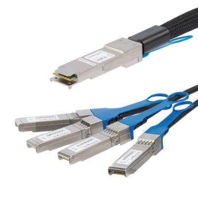 StarTech.com Cisco QSFP-4SFP10G-CU5M kompatibel - QSFP+-Direktanschluss-Breakoutkabel Twinax - 5m