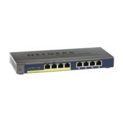 NETGEAR GS108PP Unmanaged Gigabit Ethernet (10/100/1000) Power over Ethernet (PoE) Schwarz