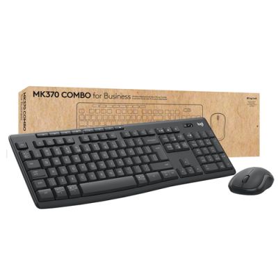 Logitech MK370 Combo for Business Tastatur Maus enthalten RF Wireless + Bluetooth QWERTZ Deutsch Graphit