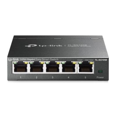 TP-Link TL-SG105E Netzwerk-Switch Managed L2 Gigabit Ethernet (10/100/1000) Schwarz